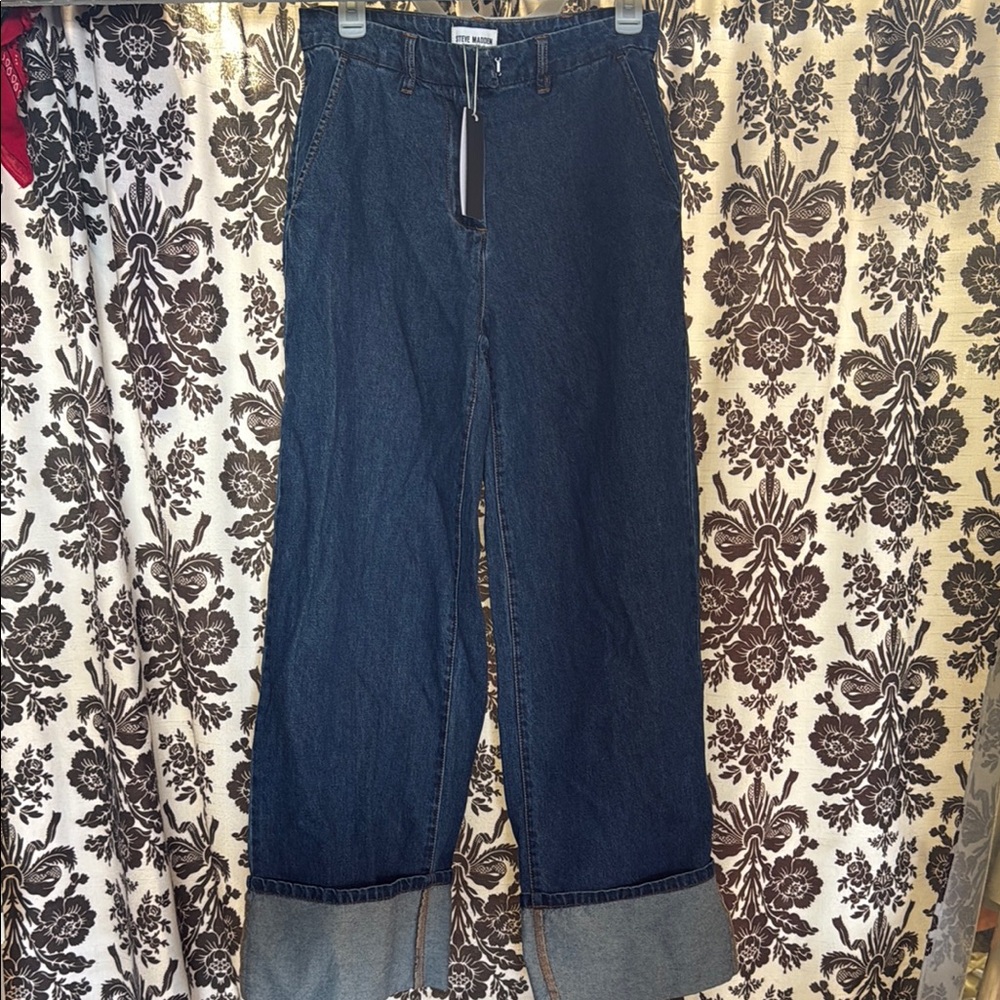 Steve Madden Cuffed Denim Jeans
